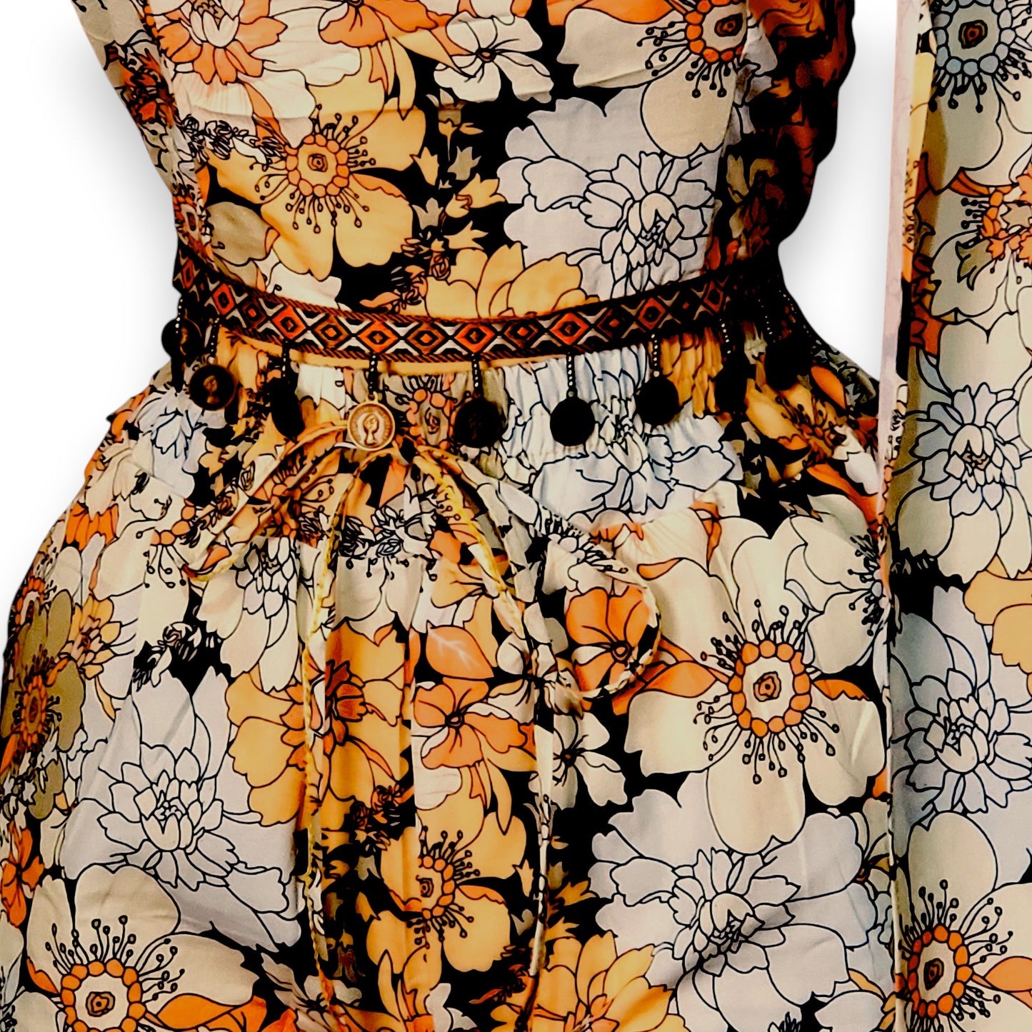 Conjunto floral de 3 piezas – Top, short y kimono a juego