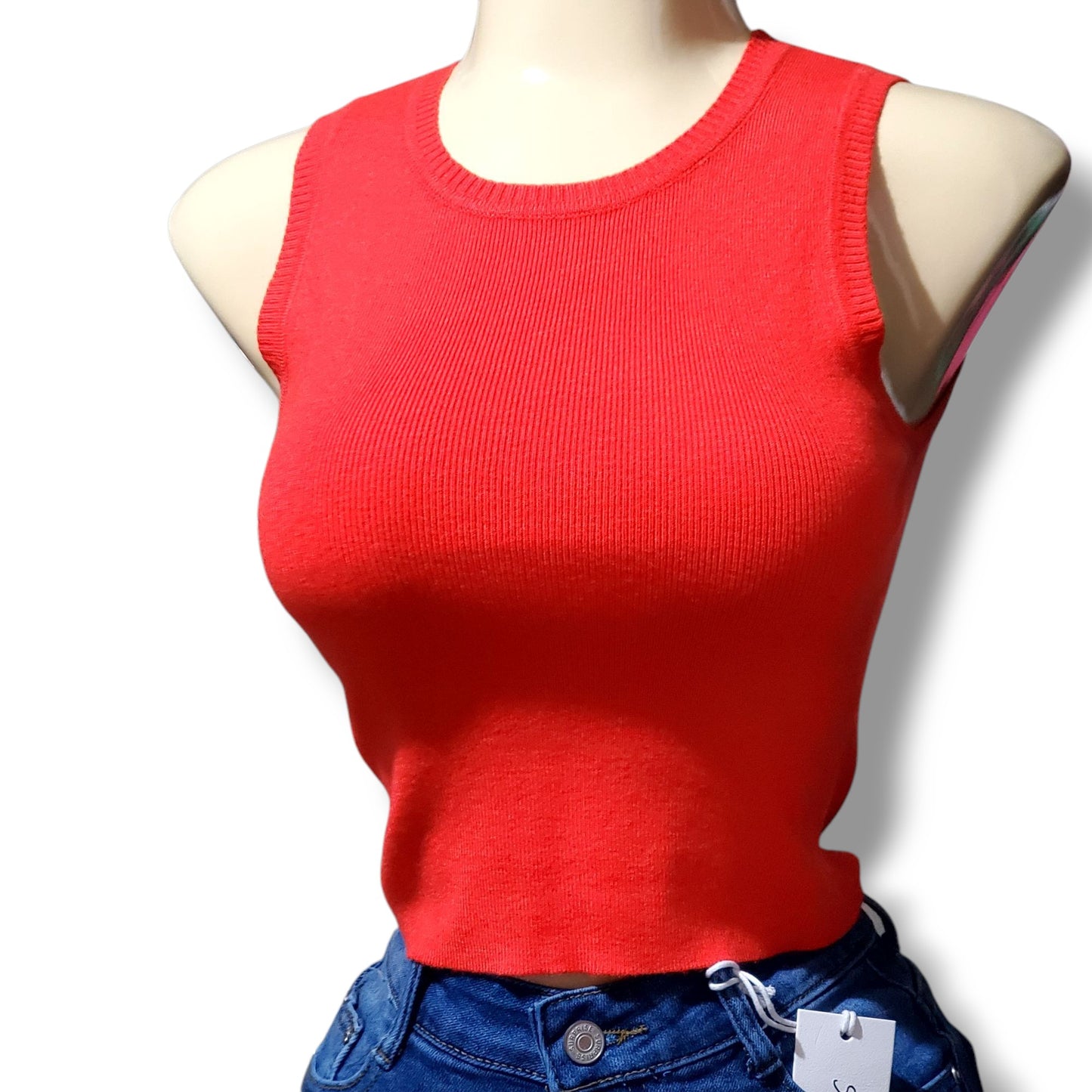 Blusa tipo chaleco corta