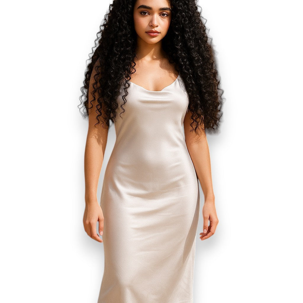 Vestido slip dress de tirantes finos en tres colores