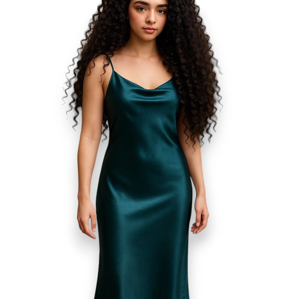 Vestido slip dress de tirantes finos en tres colores
