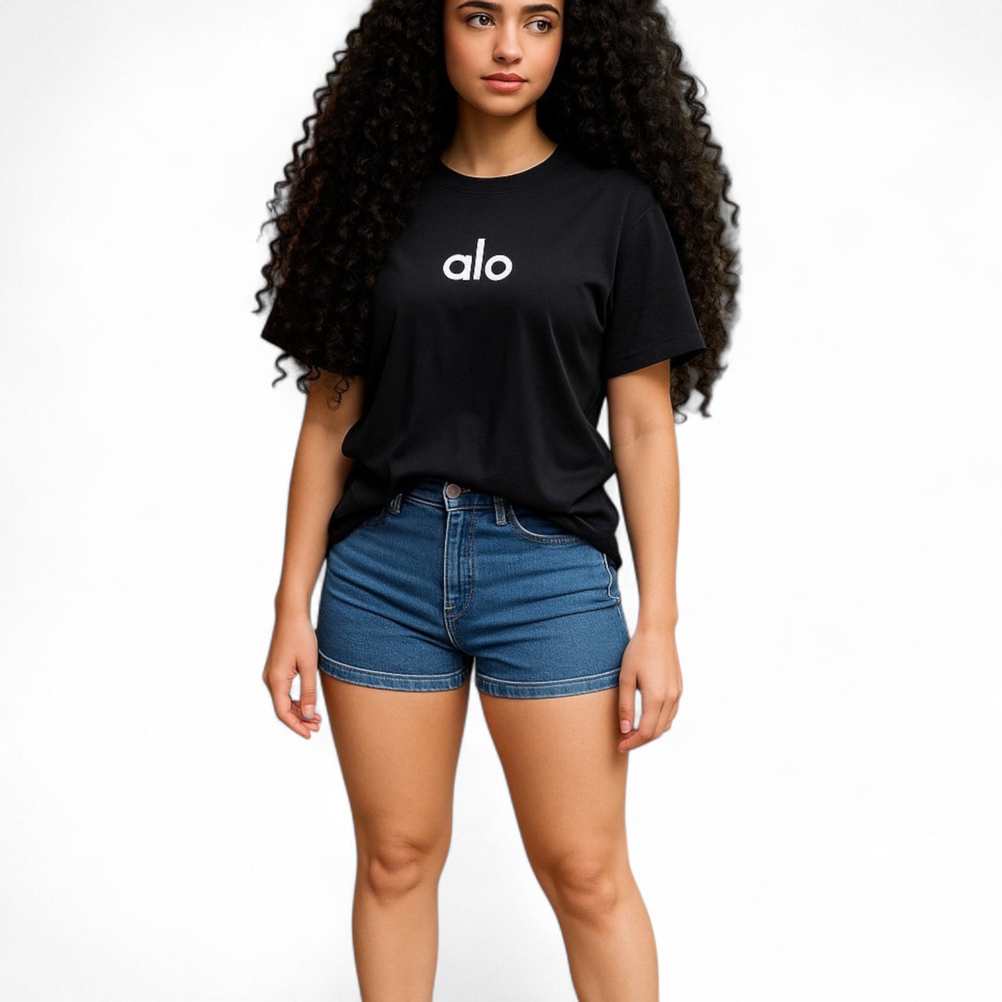 Playera con estampado tipo "Alo" – Talla oversize disponible