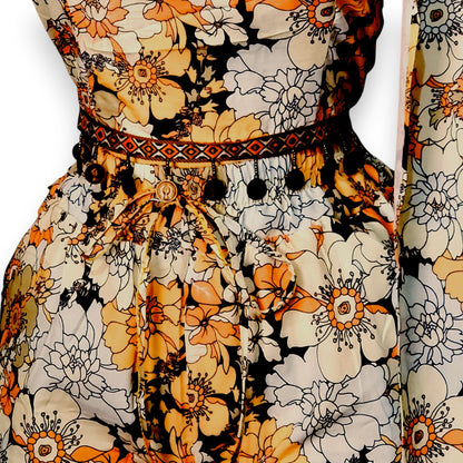 Conjunto floral de 3 piezas – Top, short y kimono a juego