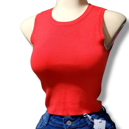 Blusa tipo chaleco corta