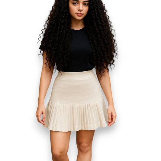 Falda plisada estilo clásico y moderno